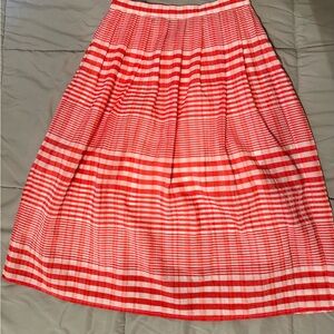 Eva Franco red and white skirt